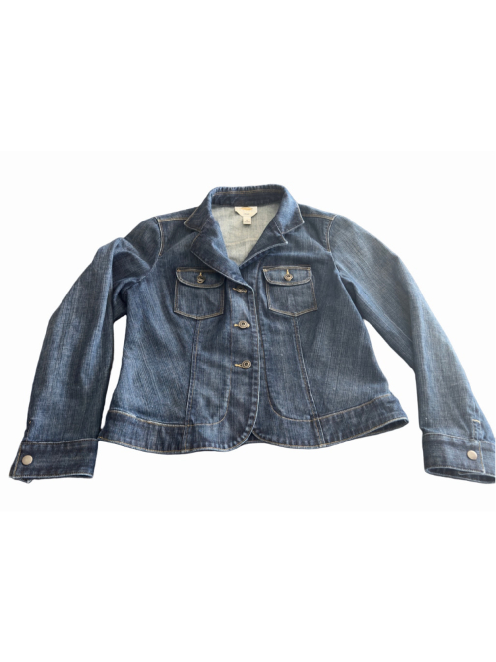 Talbots Petite 12P Blue Denim Jean Jacket